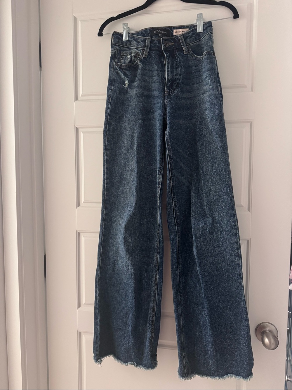 BCBGeneration High Rise Wide Leg Jeans - Picture 3 of 4